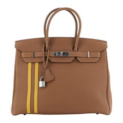 Hermes Officier Birkin Handbag Limited Edition Togo with Swift 35