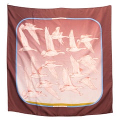 Pañuelo de seda Hermes Oiseaux Migrateurs by C. Latham