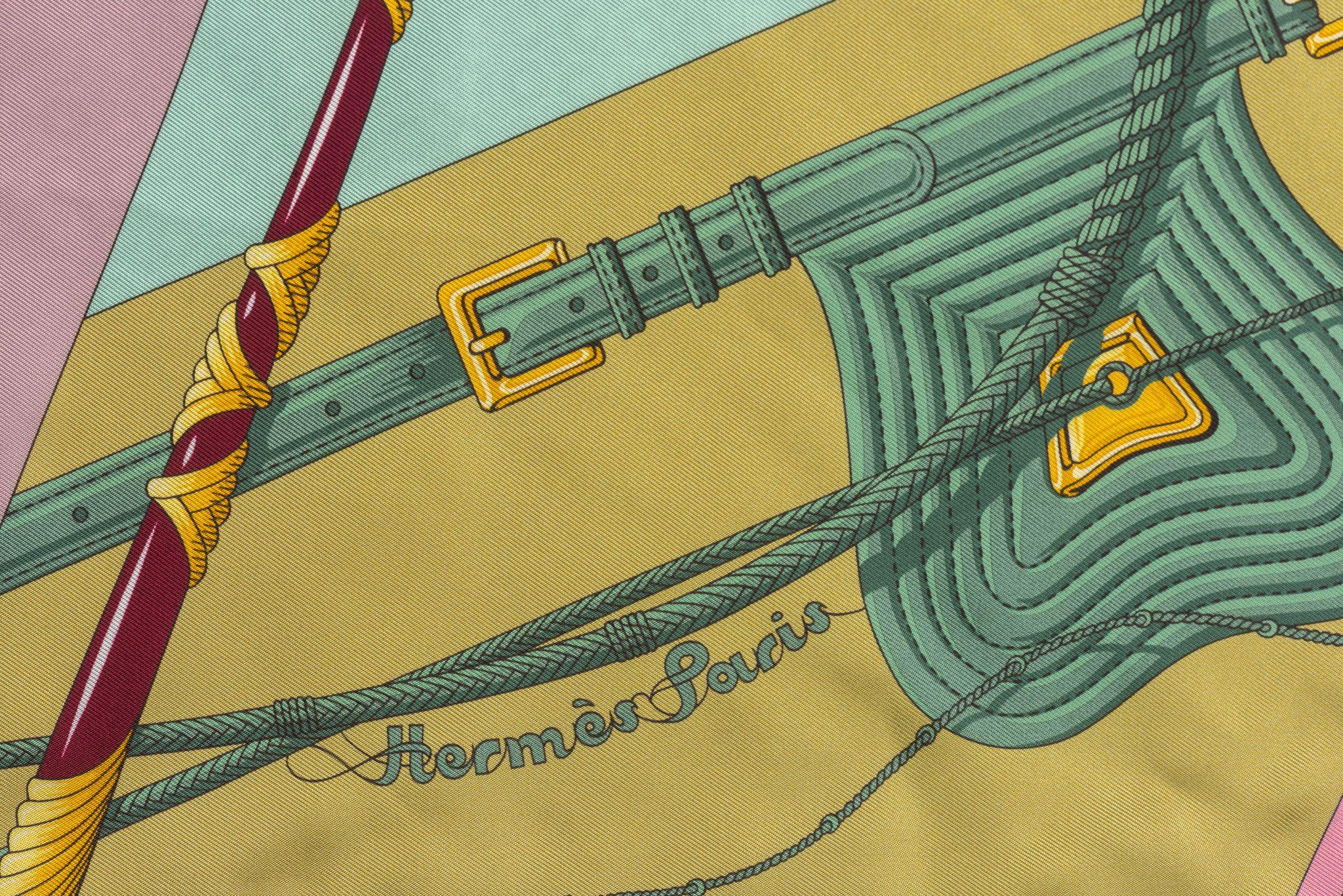 Hermès Alter Stil Maxi Twilly mit Box im Angebot 1