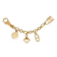 Hermes Olga Charm Permabrass Light Gold for Birkin or Kelly
