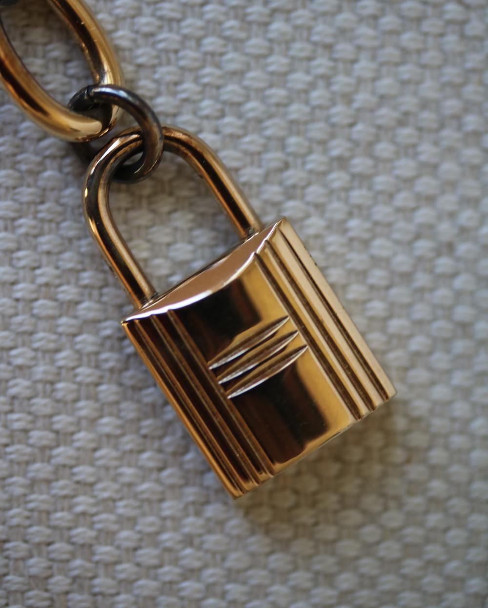 Hermès Olga Permabrass Gold Bag Charm In Good Condition In London, GB