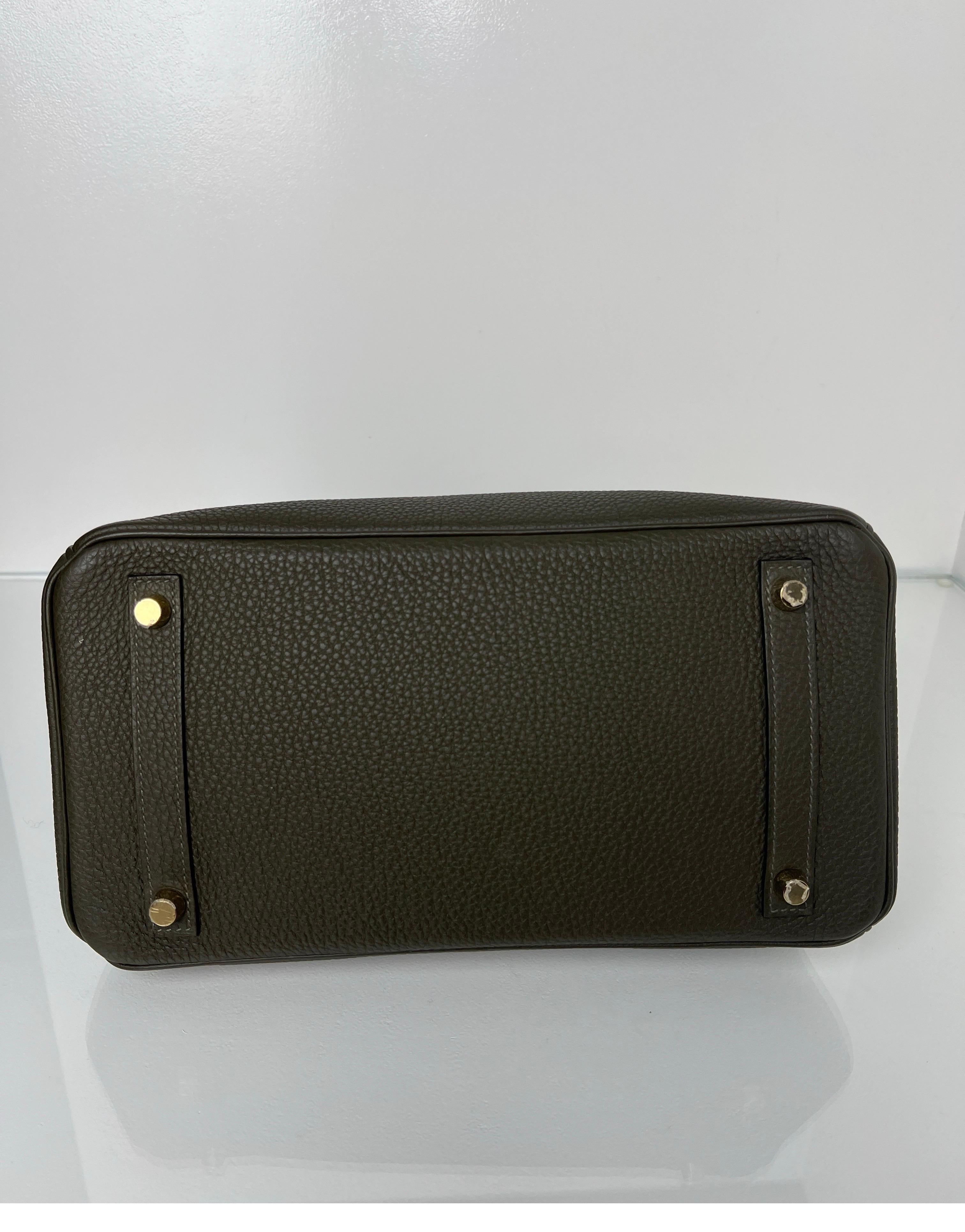 Hermes Olive Birkin 30 Bag 9