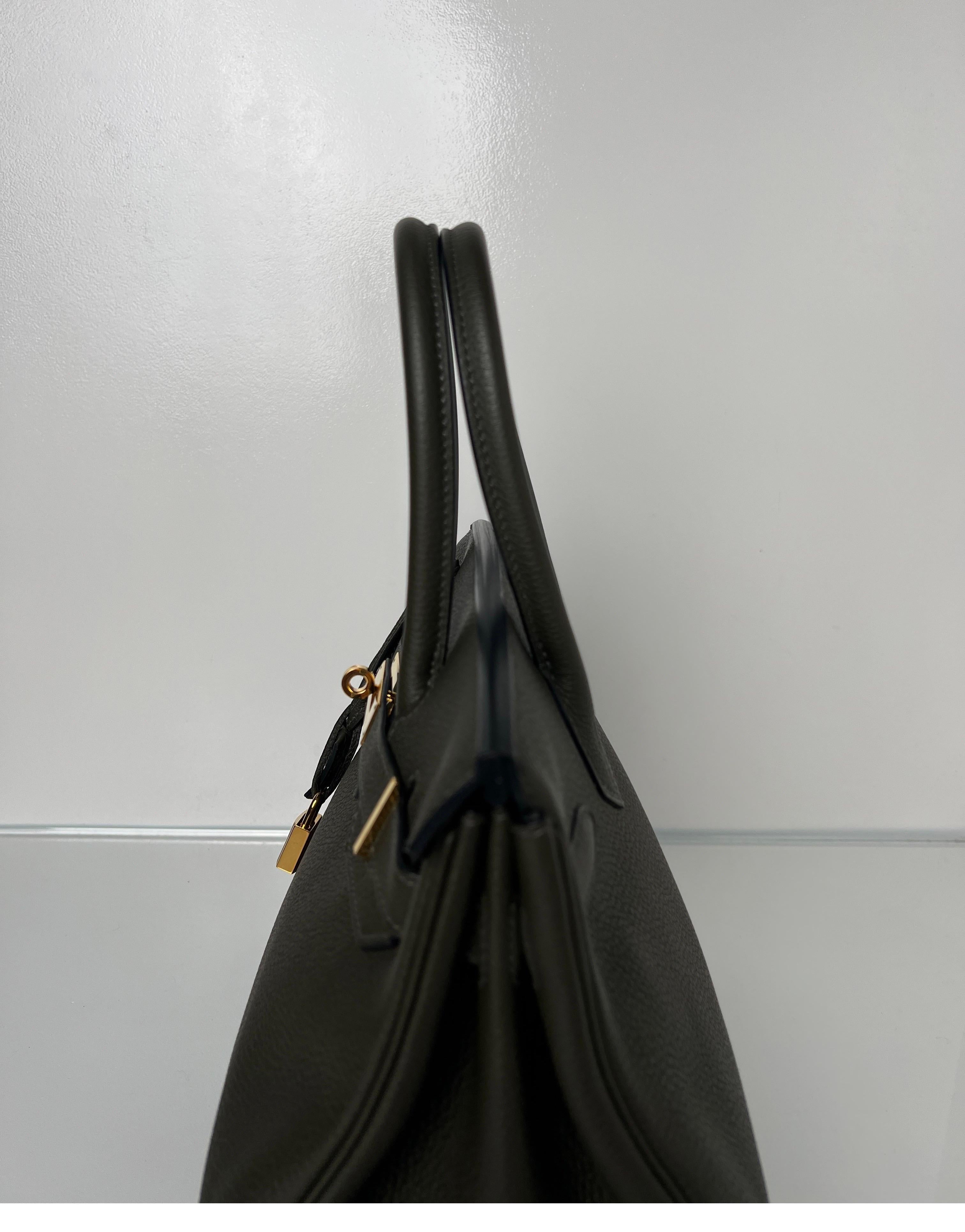 Hermes Olive Birkin 30 Bag 12