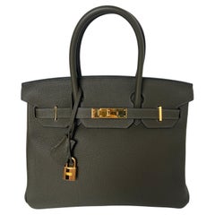 Hermes Olive Birkin 30 Bag