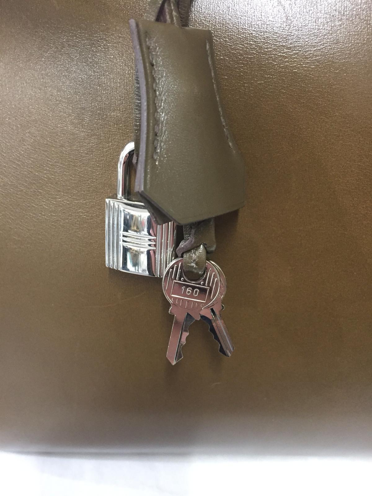 Hermès Olive double color 35 cm Birkin Bag For Sale 2