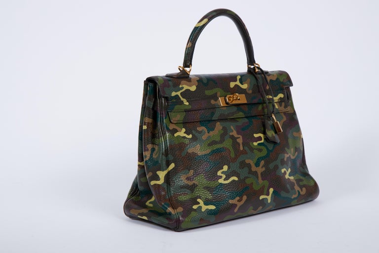 Hermes Olive Green Camouflage Kelly 35 at 1stDibs camo birkin bag