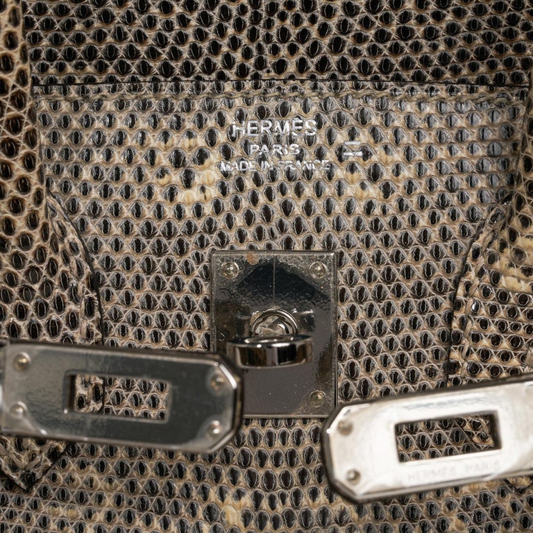 Hermes 25cm Ombre Ring Lizard Birkin Bag with Palladium Hardware., Lot  #58141