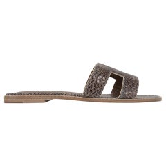 Hermes Ombre Lizard Oran Sandal 39