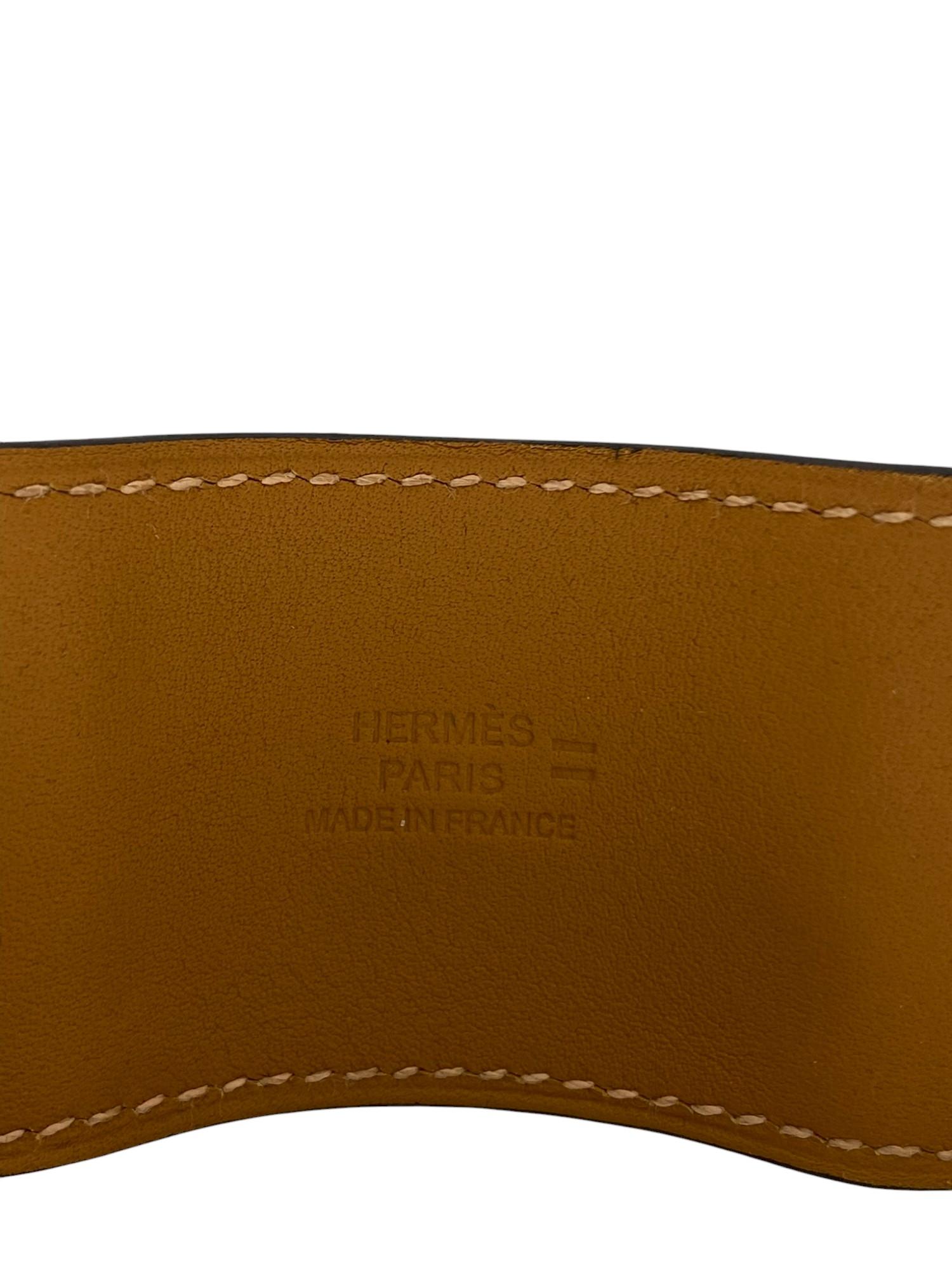 Hermès Ombré Niloticus Lizard Collier De Chien Bracelet In Excellent Condition In West Hartford, CT