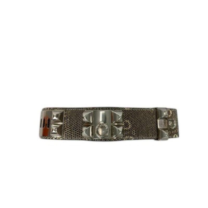 Hermès Ombré Niloticus Lizard Collier De Chien Bracelet 4