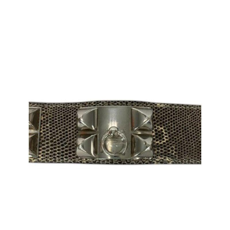 Hermès Ombré Niloticus Lizard Collier De Chien Bracelet 5