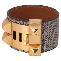 Hermes Craie Rose Gold Collier De Chien Bracelet Cuff – MAISON de LUXE