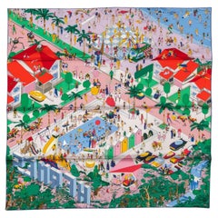 Foulard en soie "On the Beach" d'Hermès BNIB