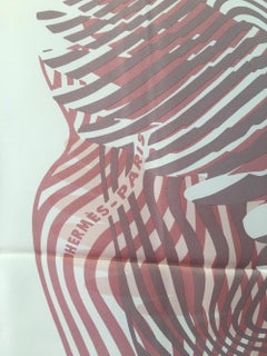 Hermes Onde de Chic Silk Scarf in Pink and Purple