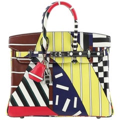 Hermes One Two Three and Away We Go Birkin Bag Limited Edition Printed Swift 25
