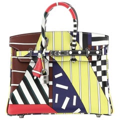 Hermes One Two Three and Away We Go Birkin Bag Limited Edition Printed Swift 25