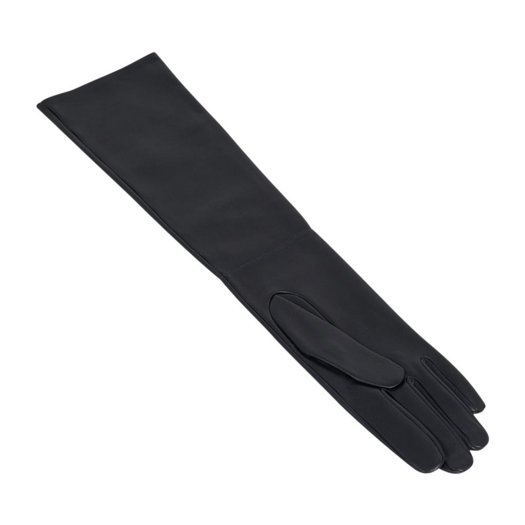 long leather gloves