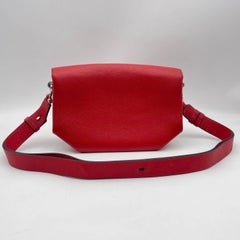 Hermes Opli 24 shoulder bag Leather Red Stmap C 2018