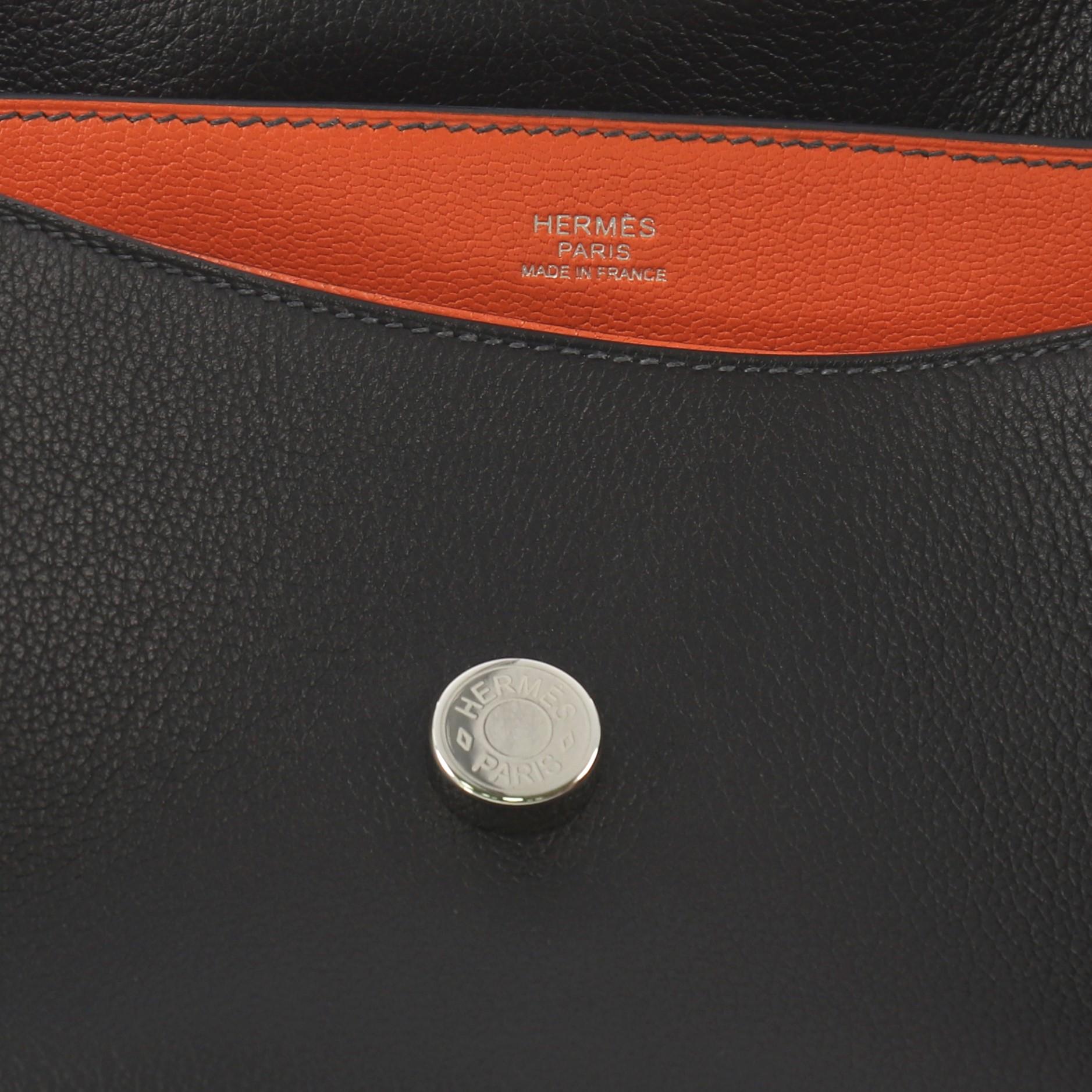 Black Hermes Opli Bag Novillo 24