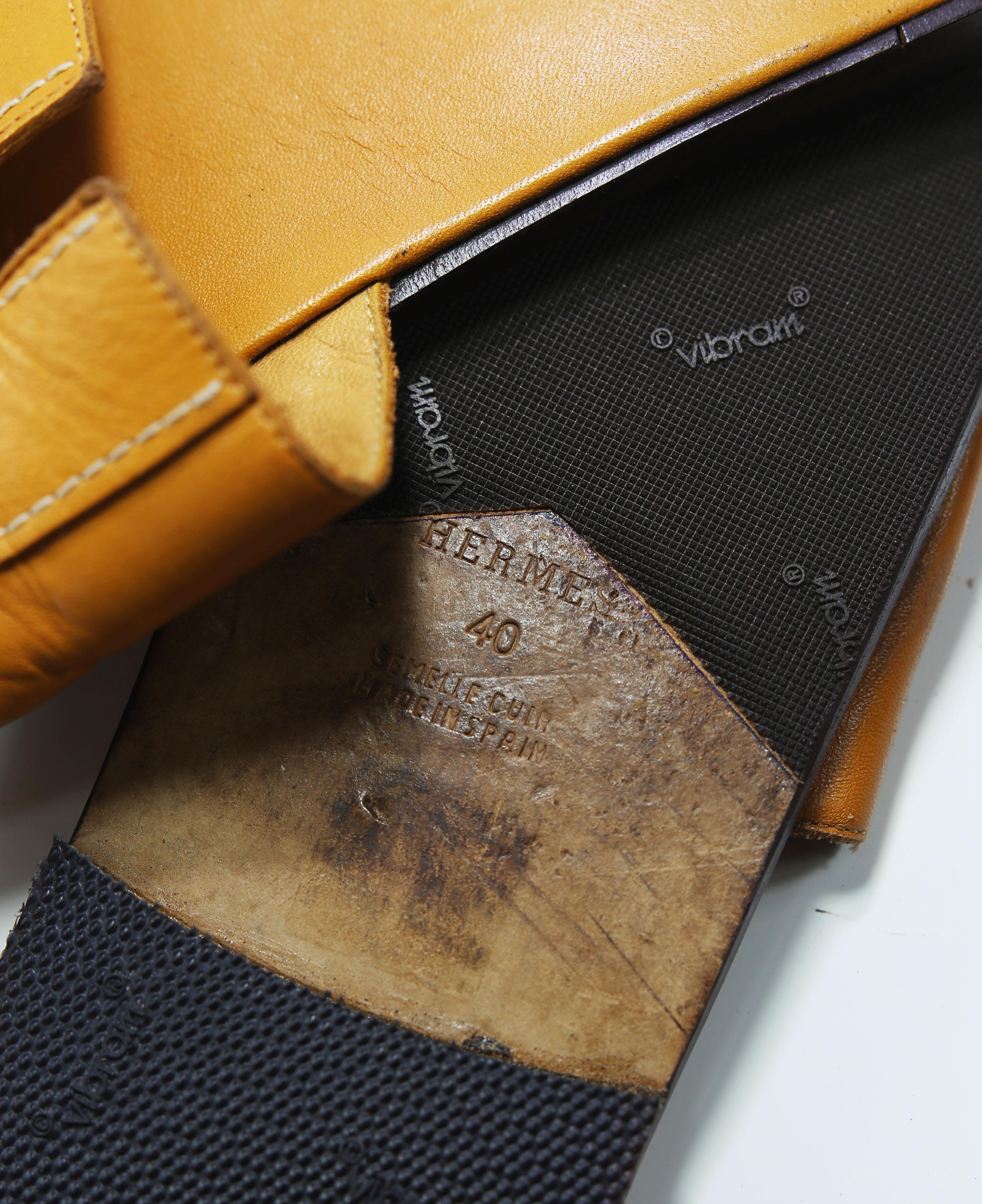 Women's or Men's Hermes Oran Leather Slide