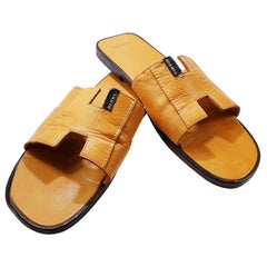 Hermes Oran Leather Slide