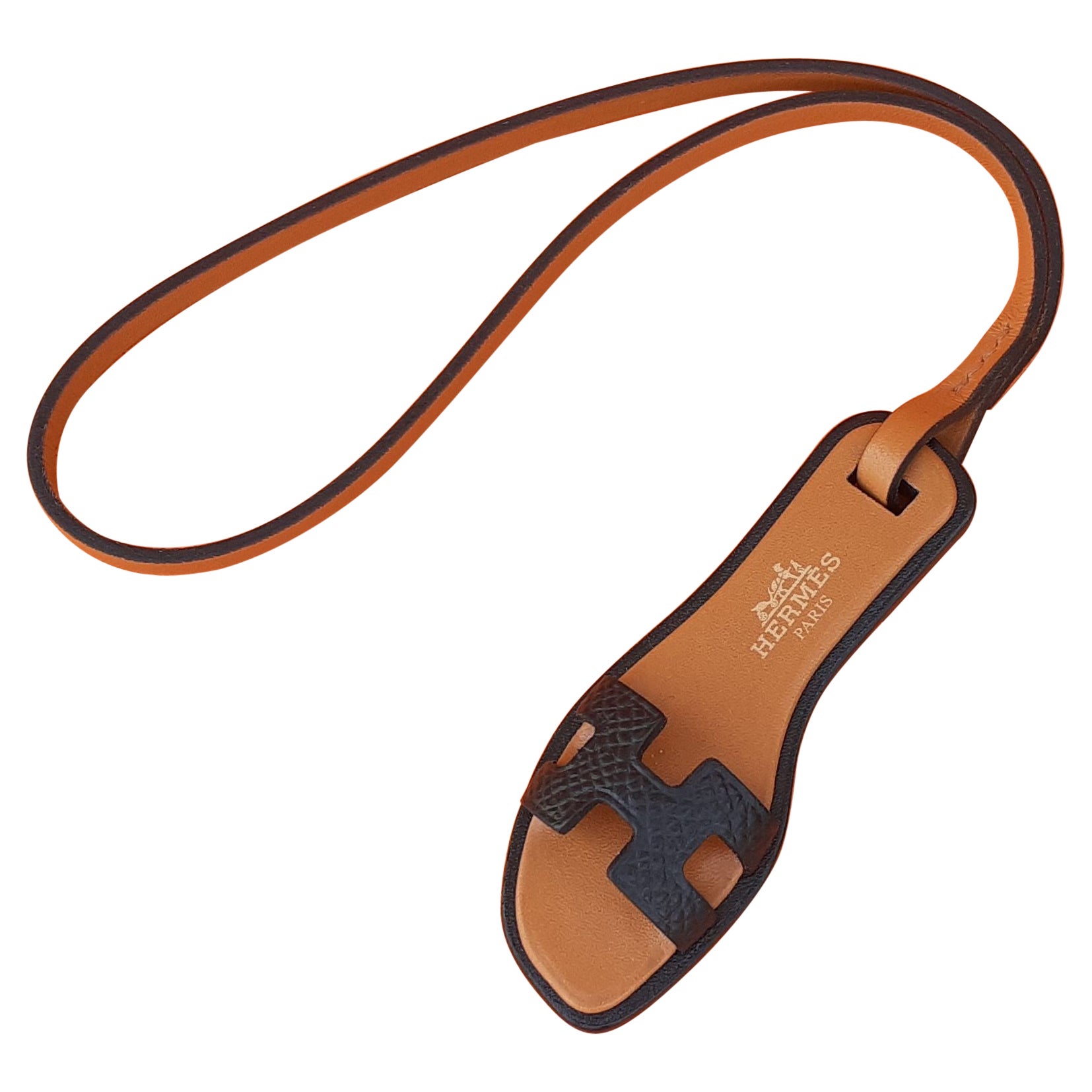 Bolso Hermès Oran Nano Encanto Grigri Piel Negro