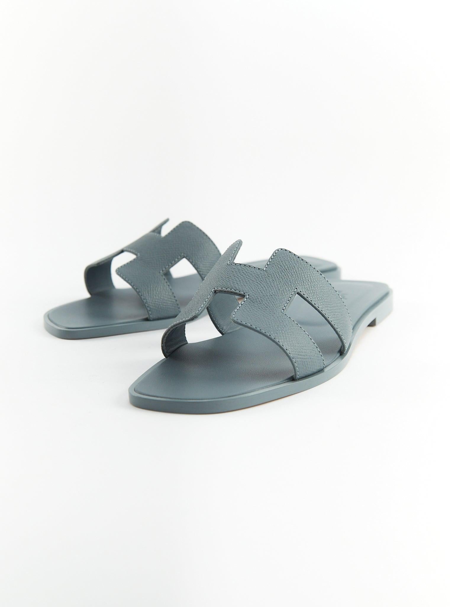 Hermès Oran Sandal in Epsom leather with iconic 