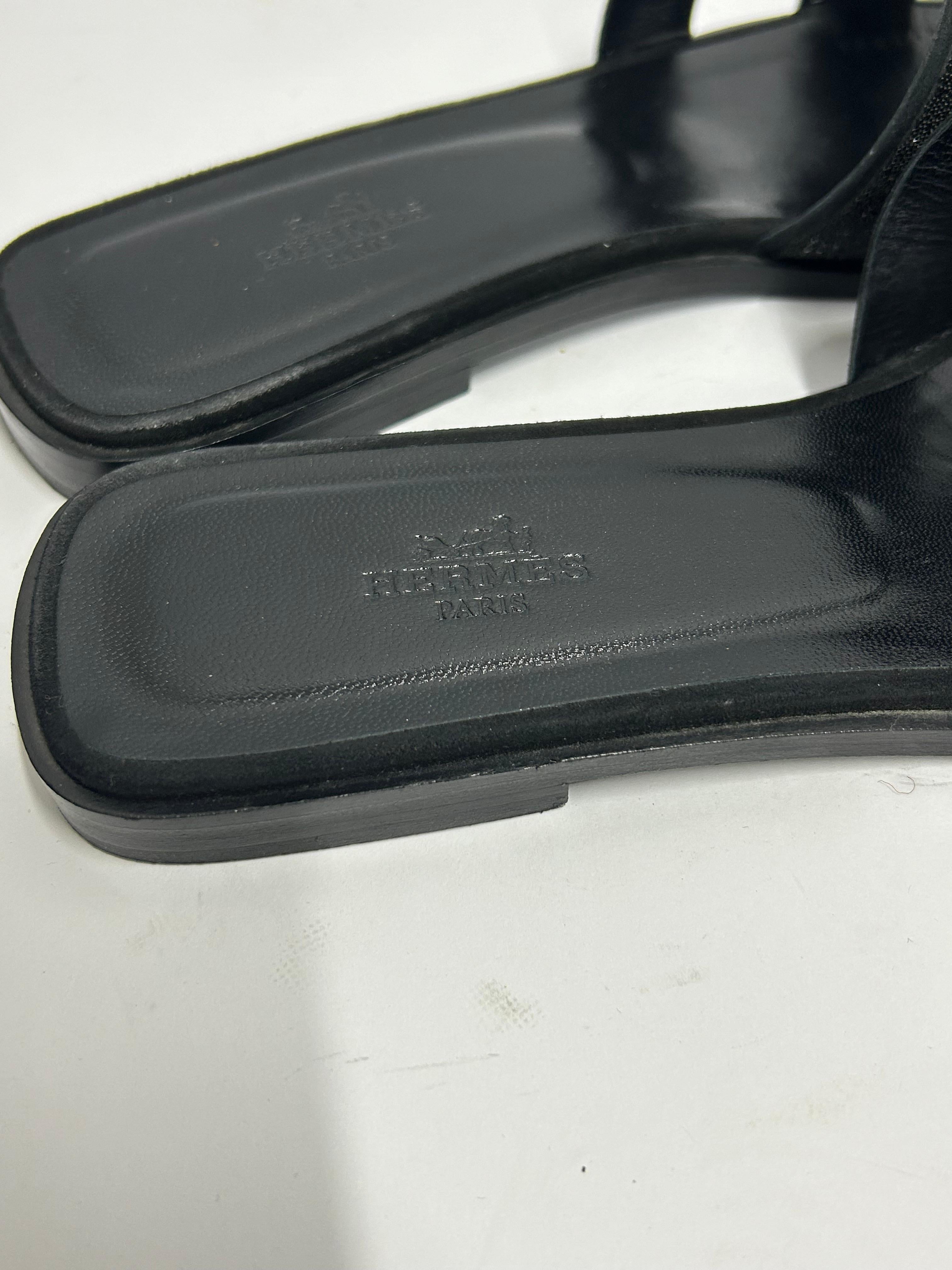 Hermes  Oran Sandals Size EU 38.5 For Sale 6
