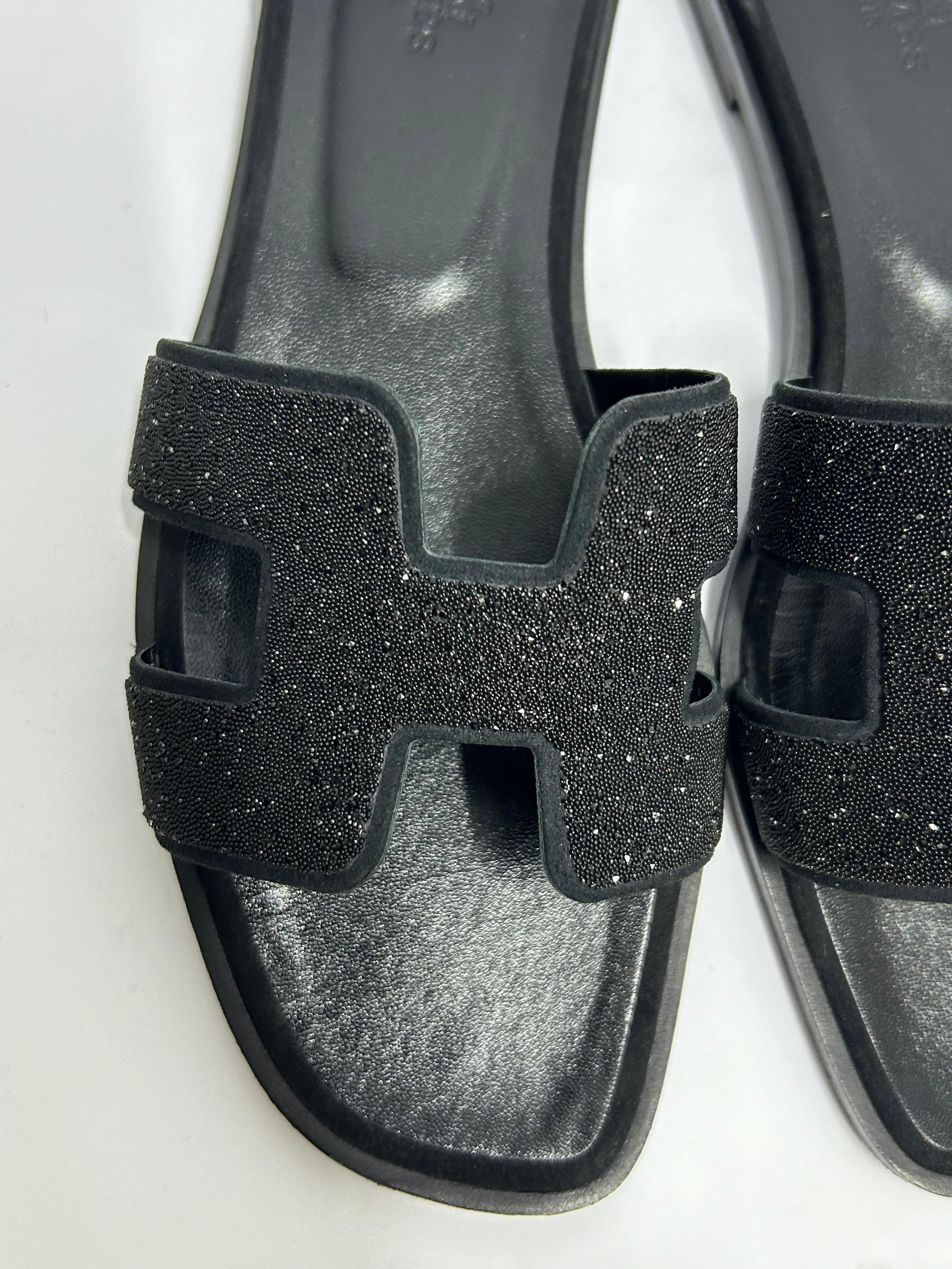 Hermes  Oran Sandals Size EU 38.5 For Sale 4