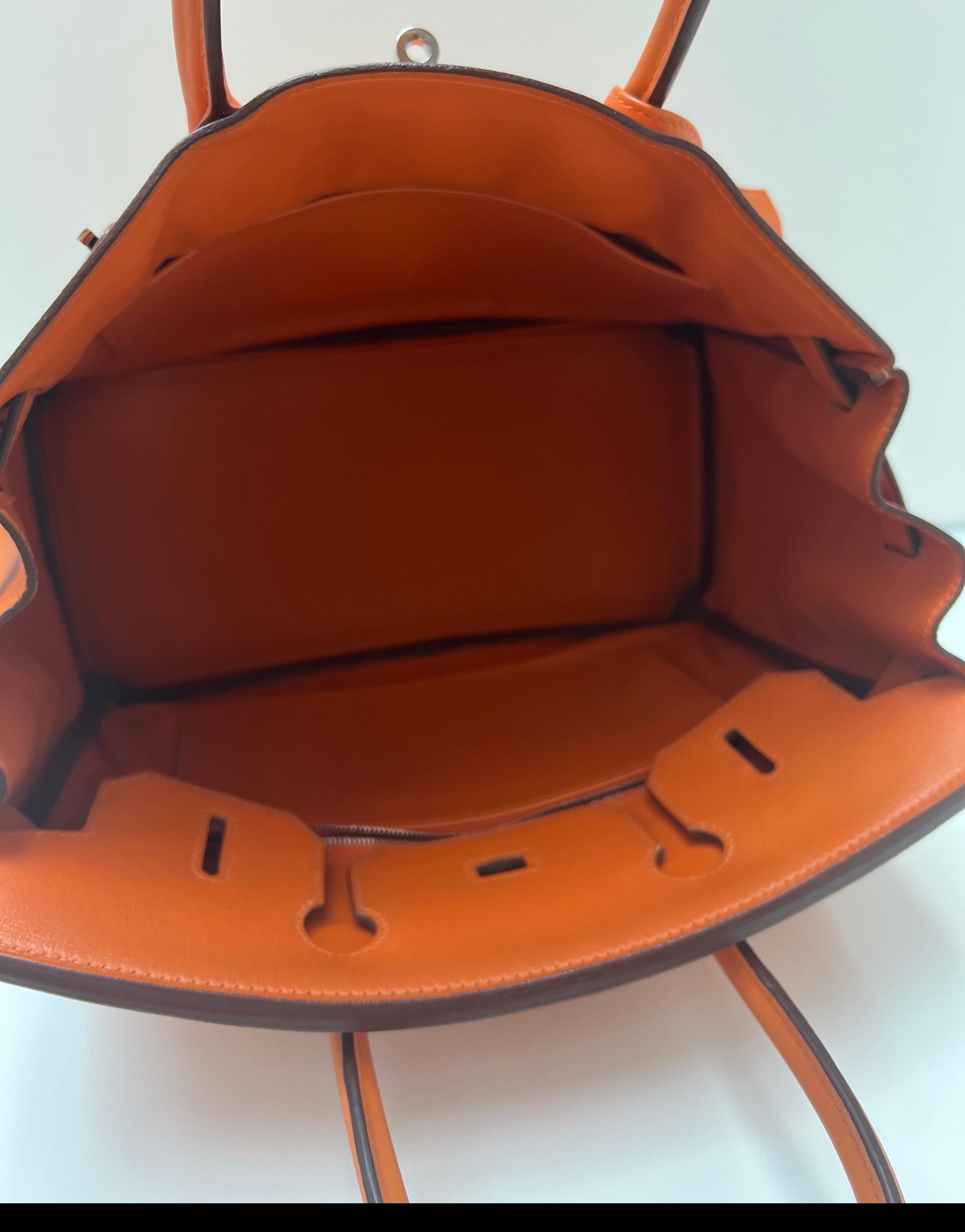 da uomo o donna Borsa Birkin 30 arancione di Hermes in vendita