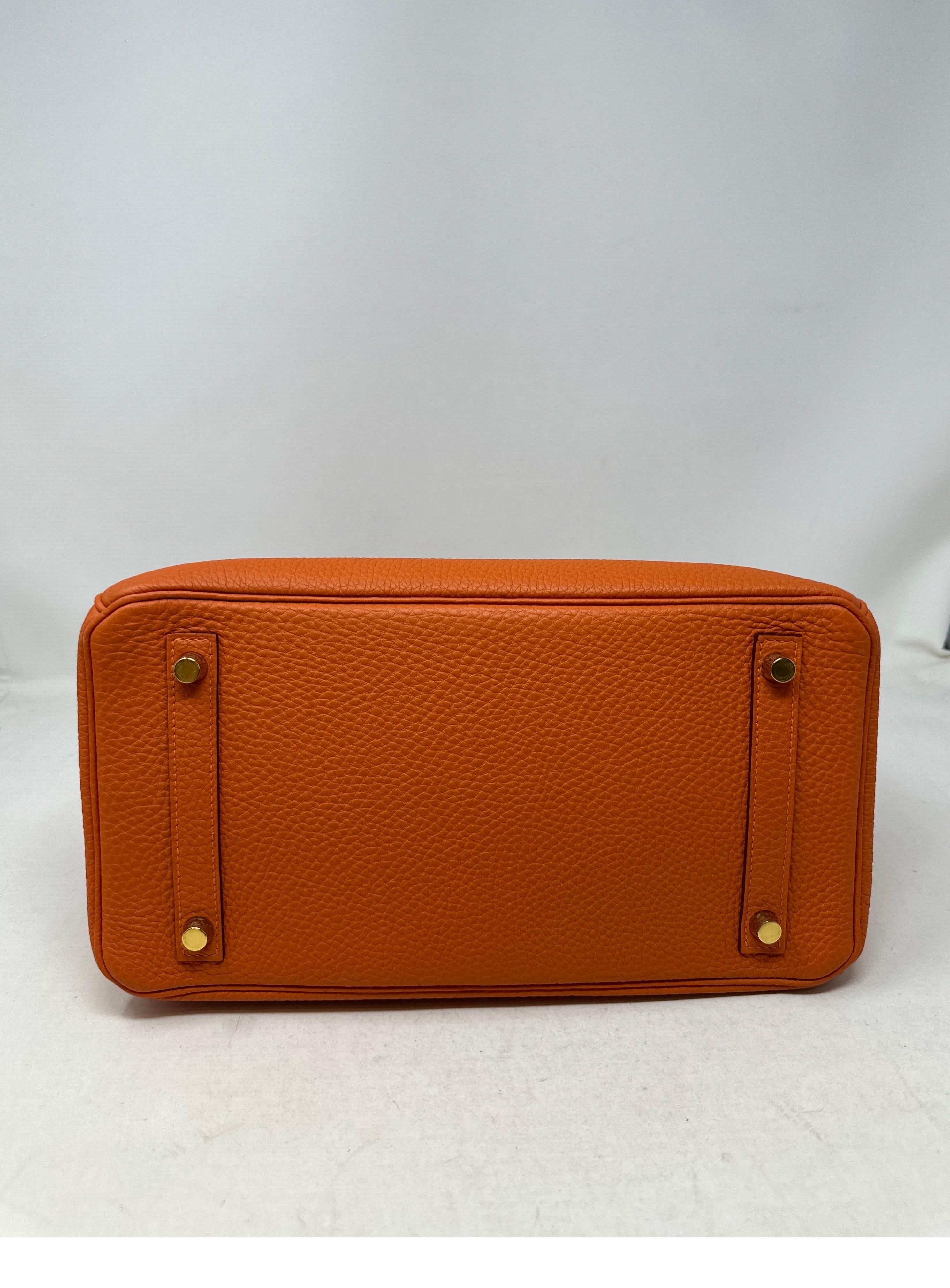 Hermes Orange Birkin 30 Bag  For Sale 3