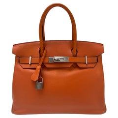 Hermes Orange Birkin 30 Bag