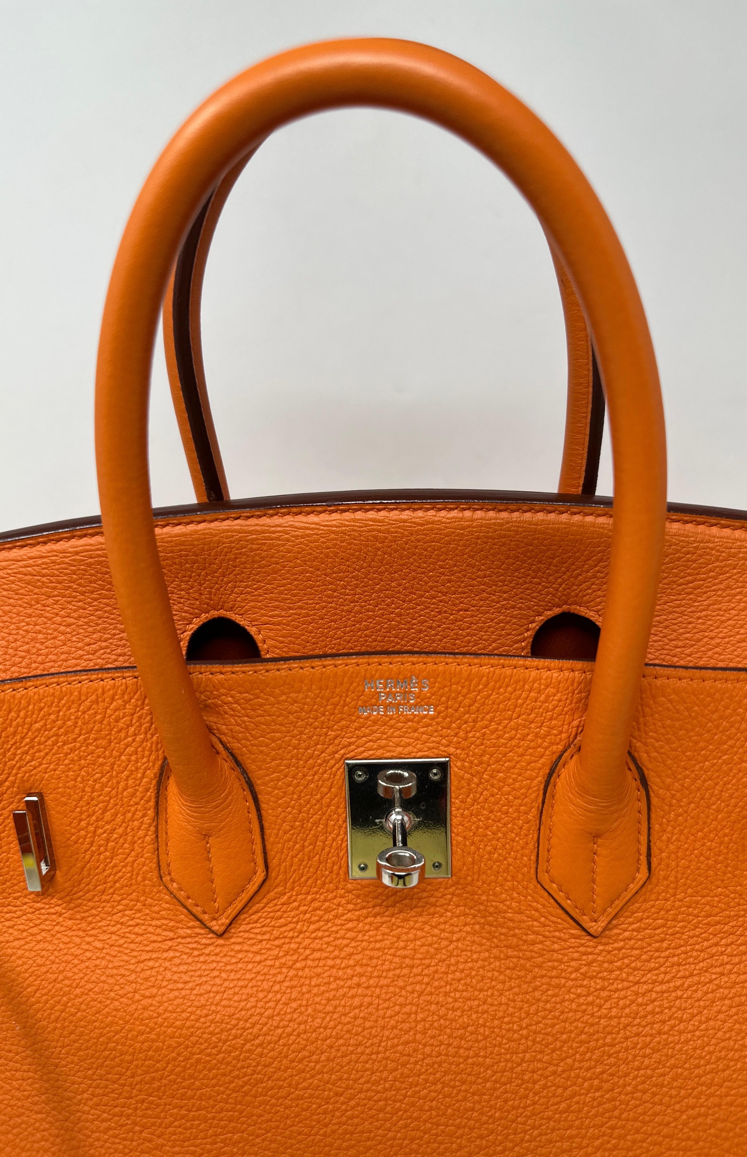 Hermès - Sac Birkin 35 orange  10