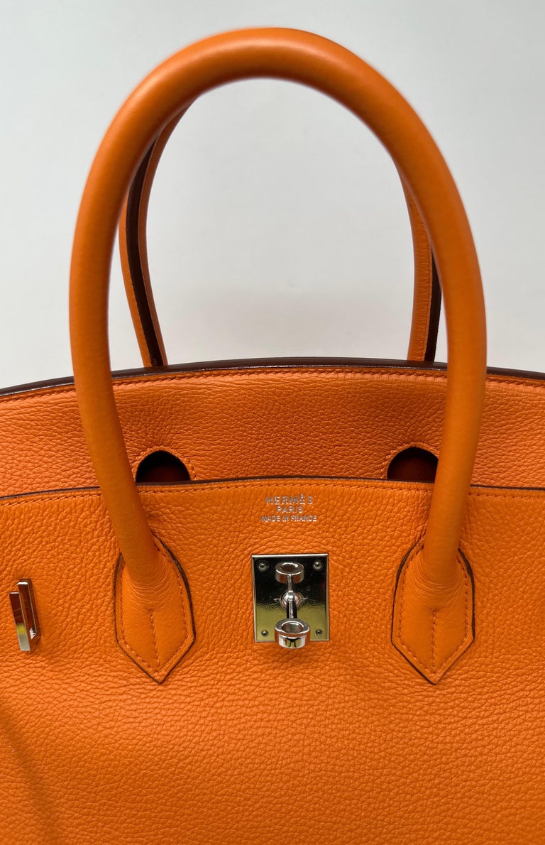 Hermes Orange Birkin 35 Bag For Sale at 1stDibs