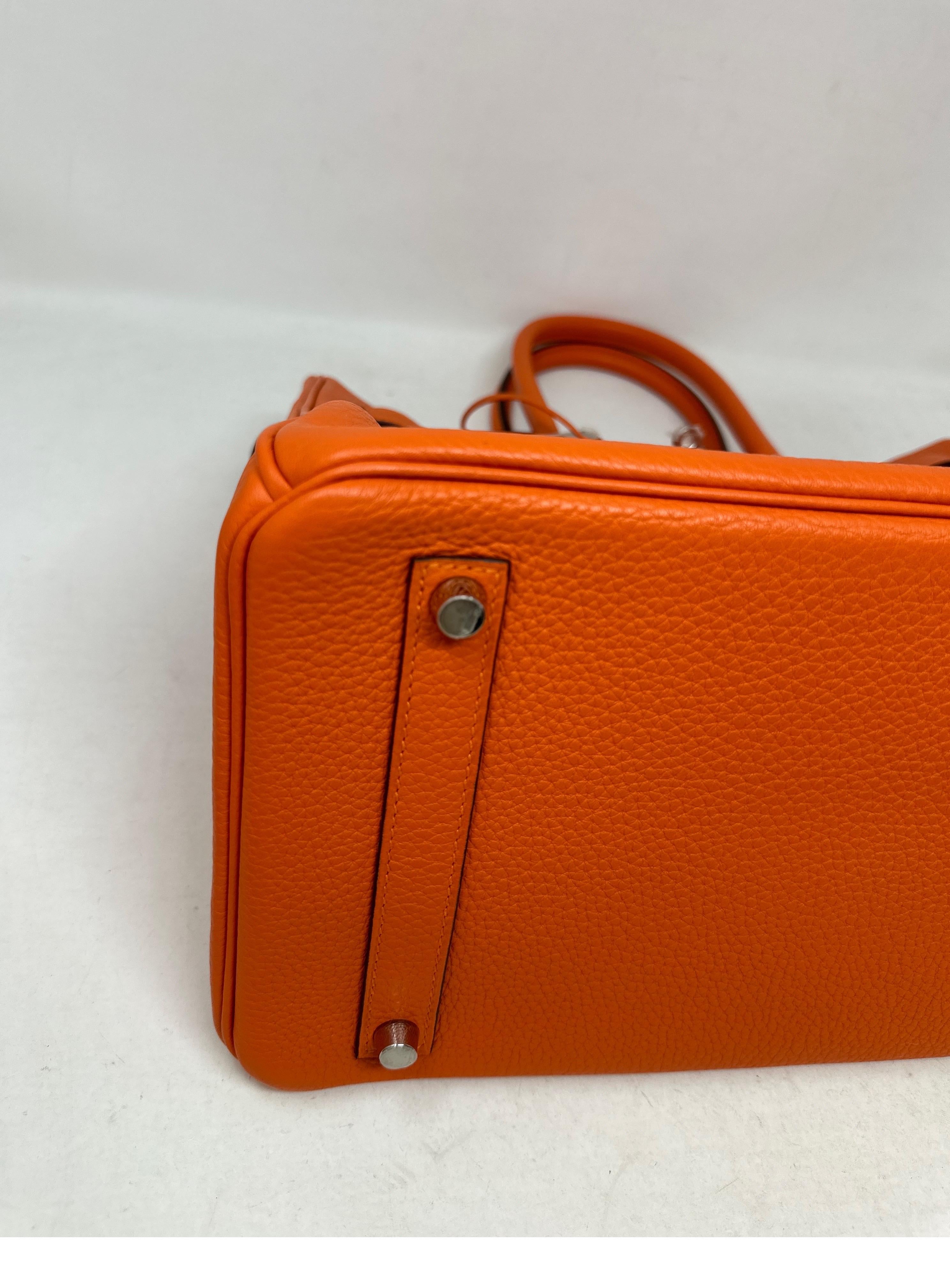 Hermes Orange Birkin 35 Bag  For Sale 10