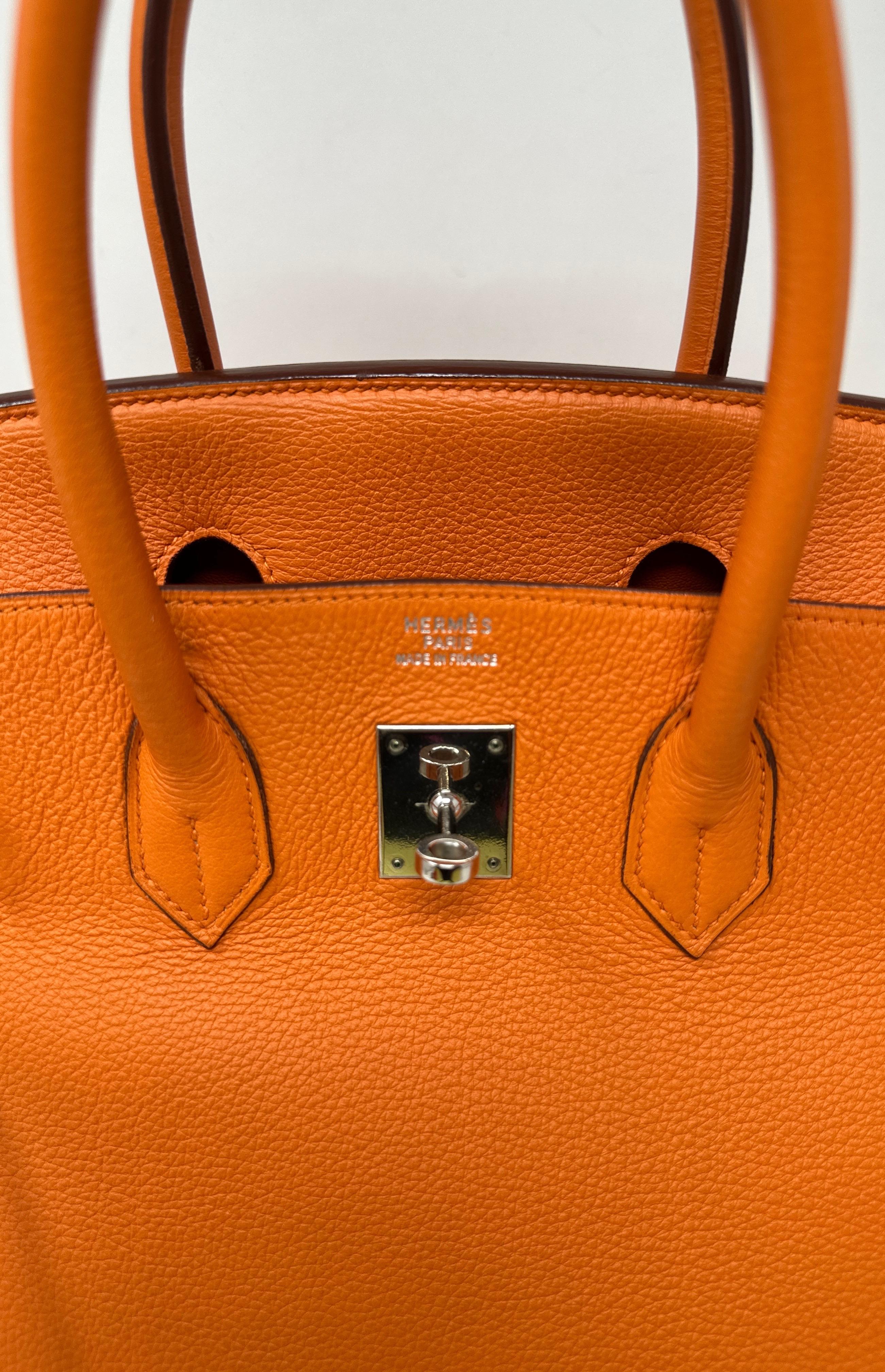 Hermès - Sac Birkin 35 orange  11