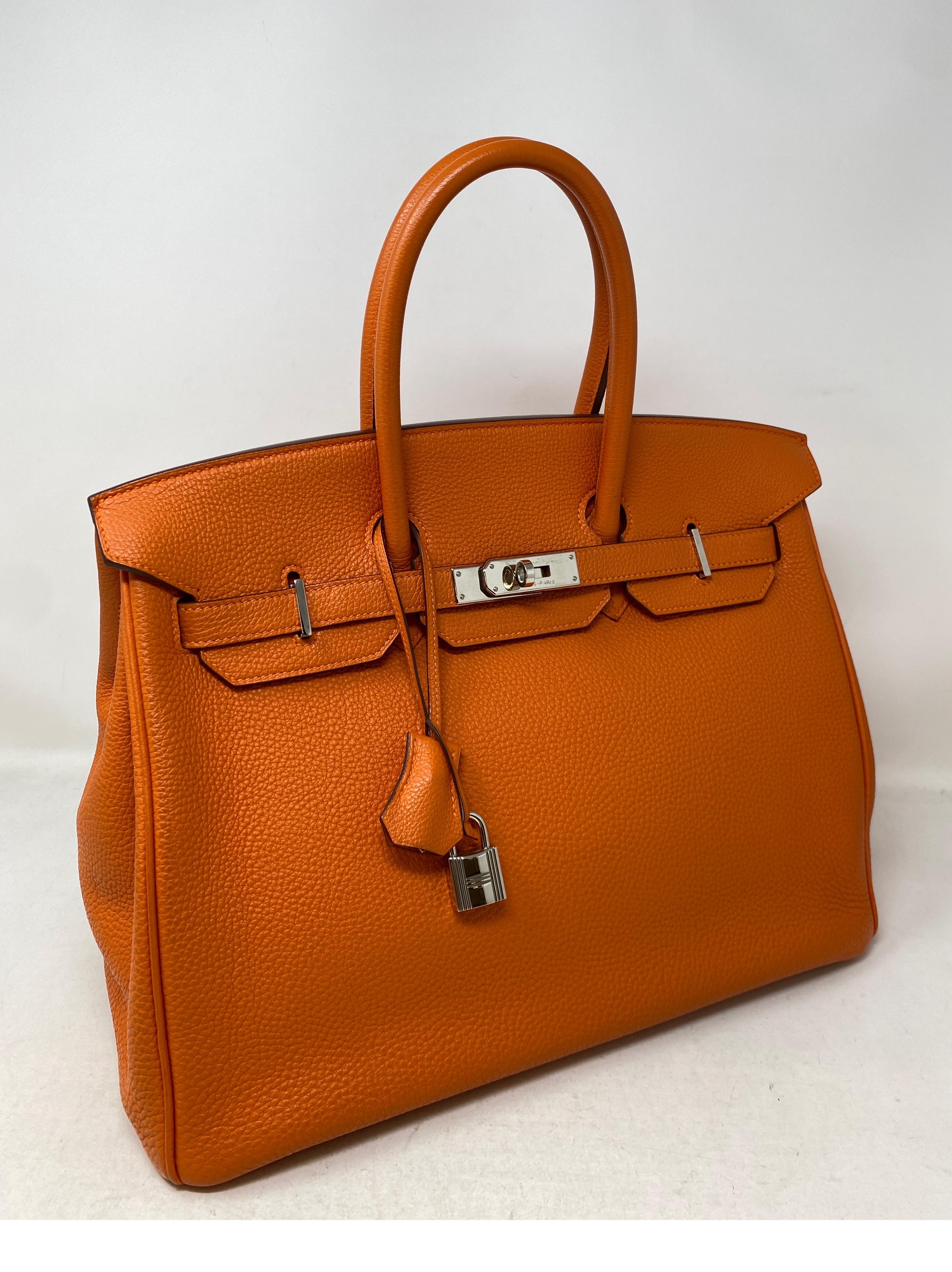 Hermès - Sac Birkin 35 orange  2