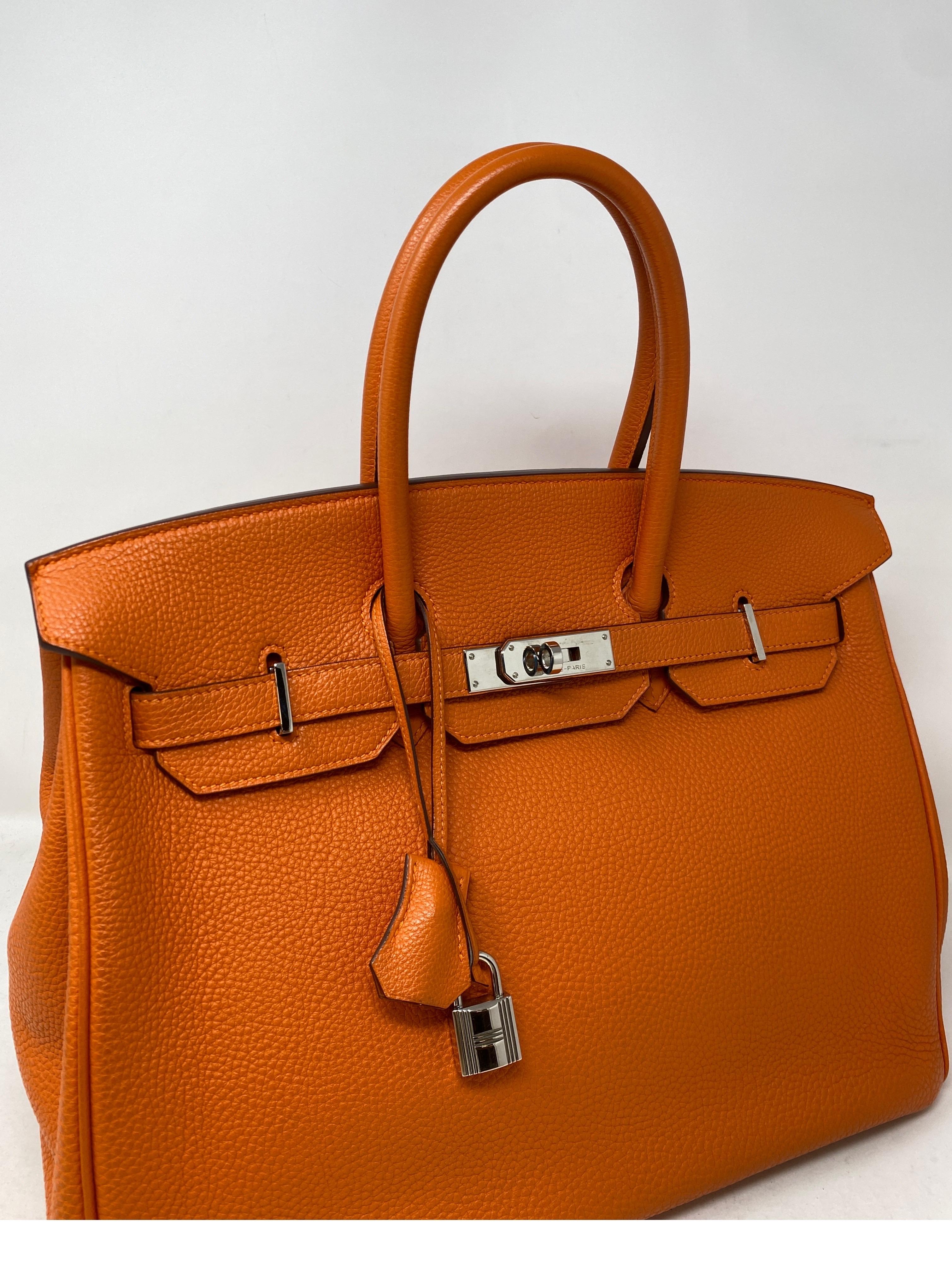Hermès - Sac Birkin 35 orange  3