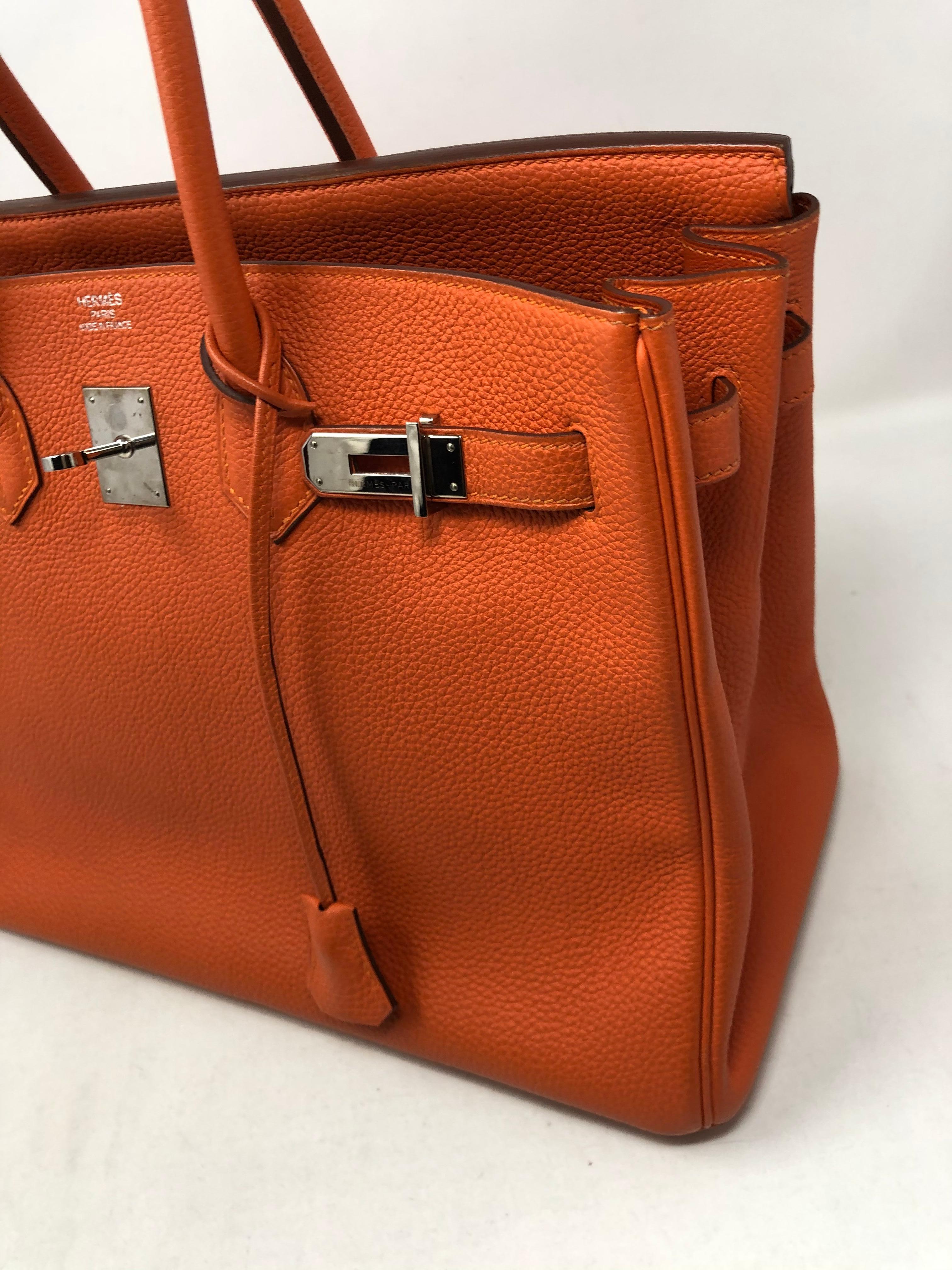 Hermes Orange Birkin 35 Togo  5