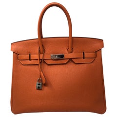 Hermes Orange Birkin 35 Togo
