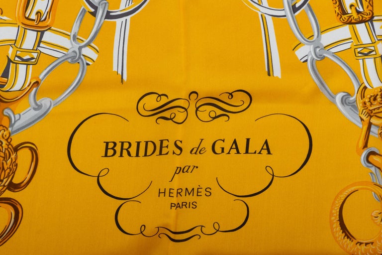 Hermes Orange Brides De Gala Silk 54