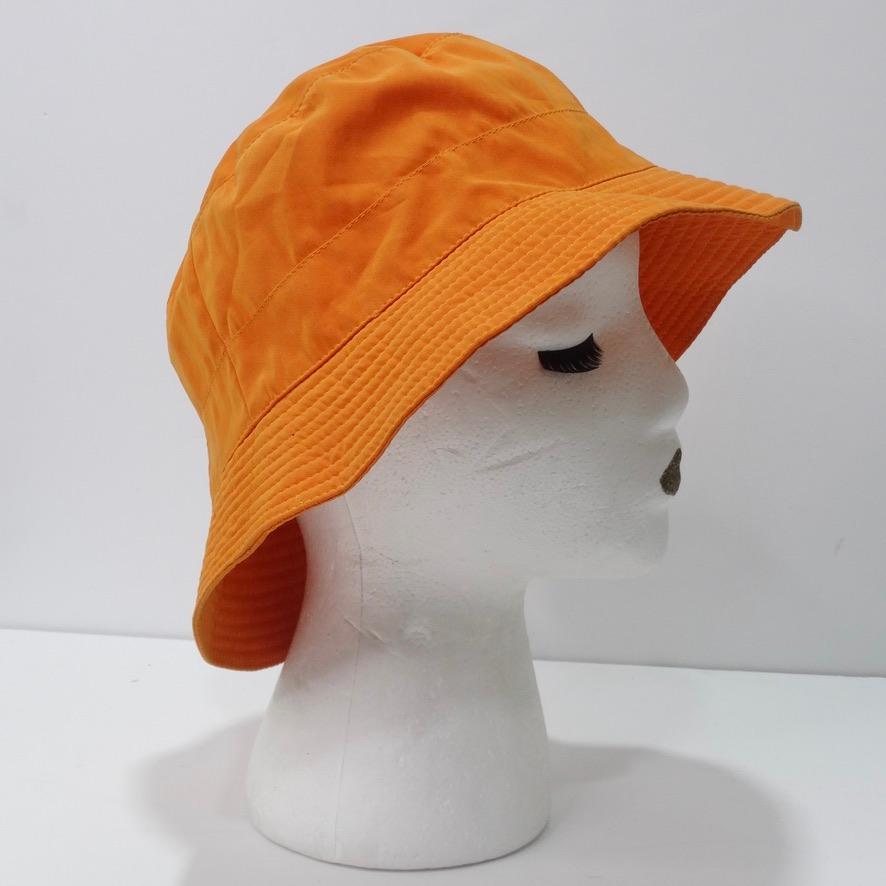 orange hermes cap