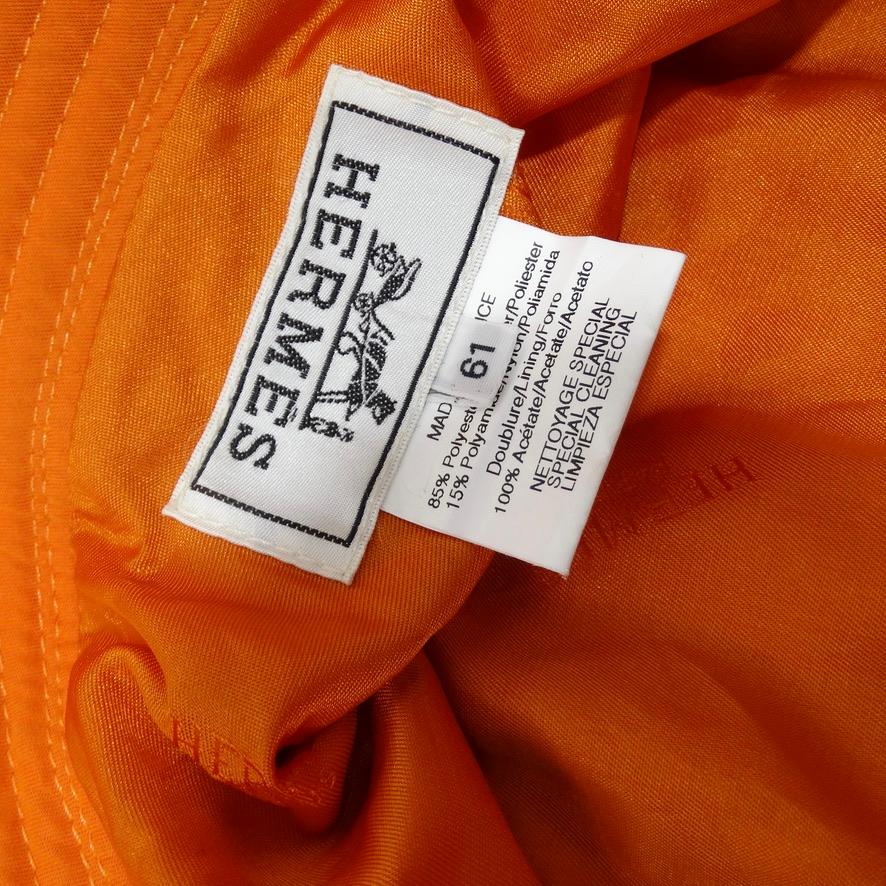 Women's or Men's Hermes Orange Bucket Hat For Sale