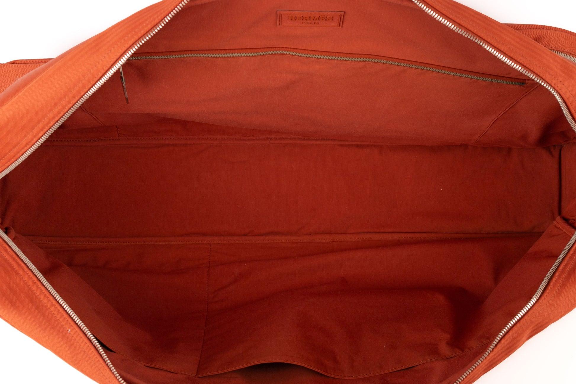 Hermès Orange Canvas 'Tennis' Bag 6