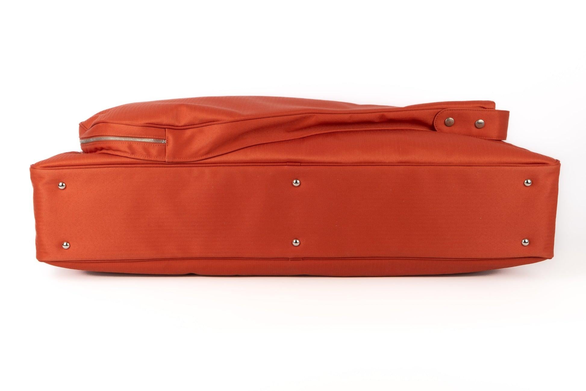 Hermès Orange Canvas 'Tennis' Bag 1