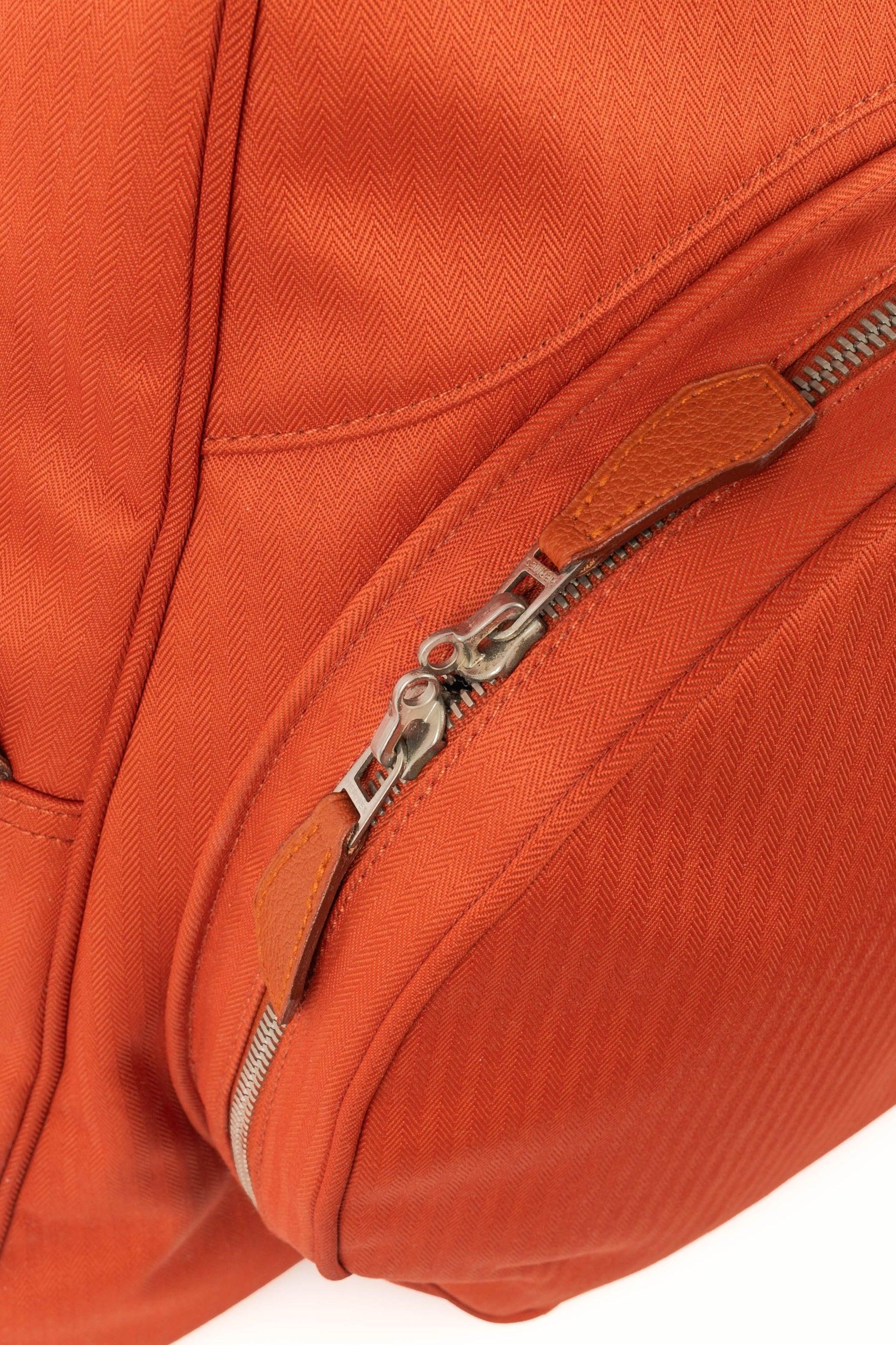 Hermès Orange Canvas 'Tennis' Bag 2