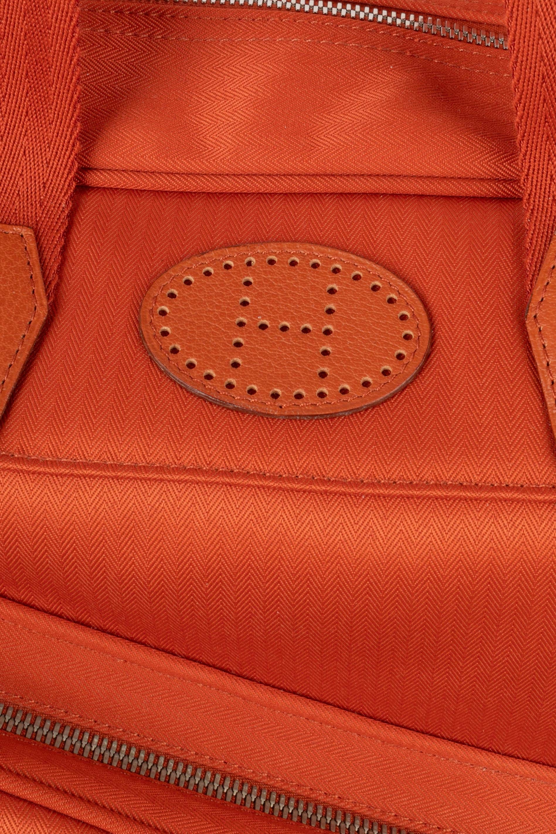 Hermès Orange Canvas 'Tennis' Bag 3