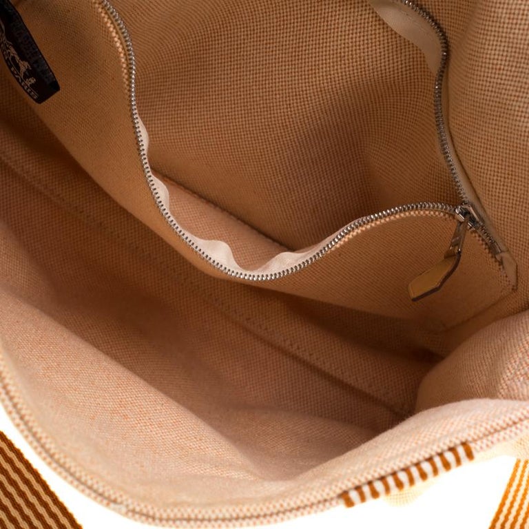 Hermes Orange Canvas Vassus Messenger Bag For Sale at 1stDibs hermes