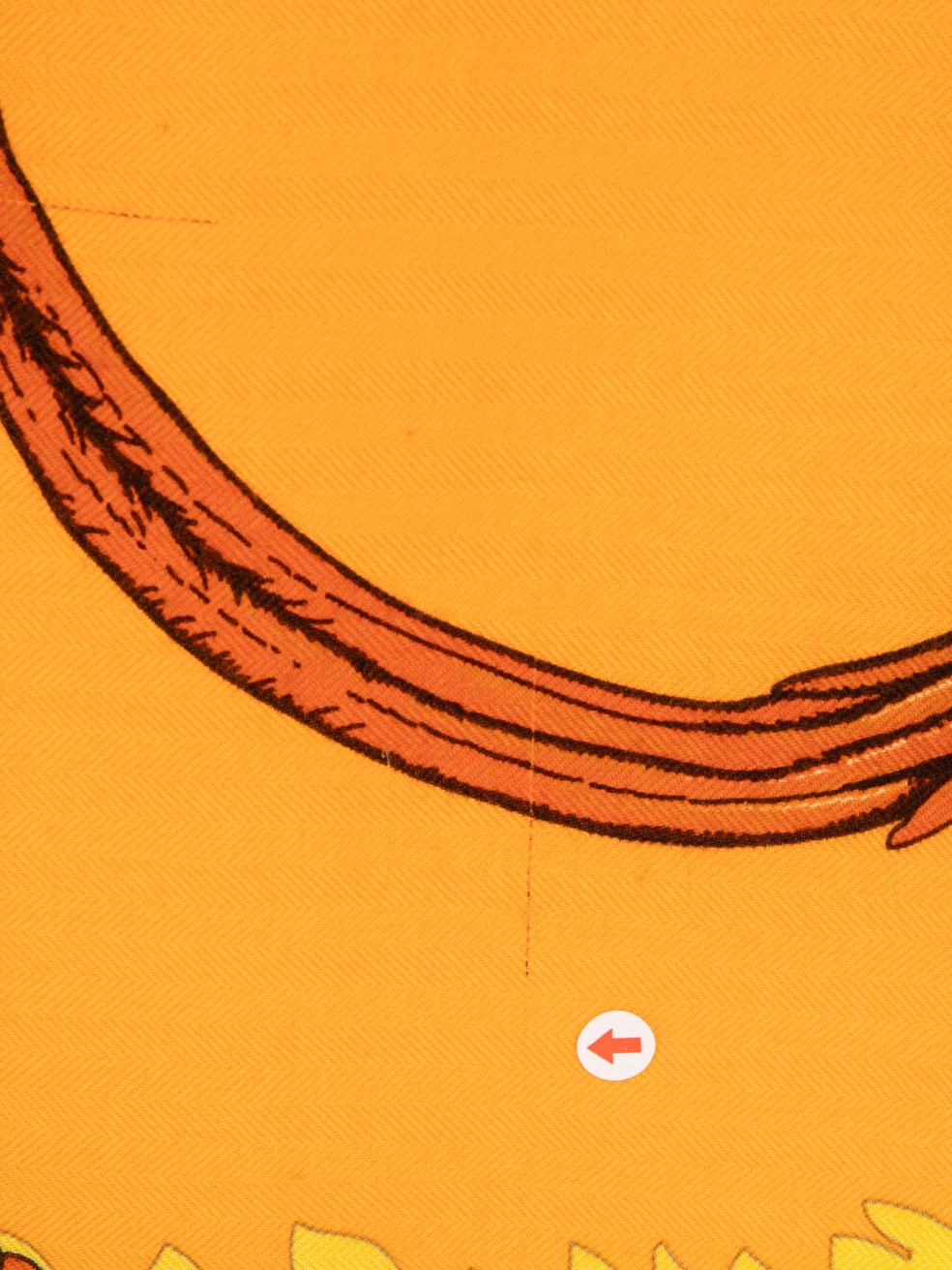 Hermès Bufanda Jungle Love Cachemira Naranja 4