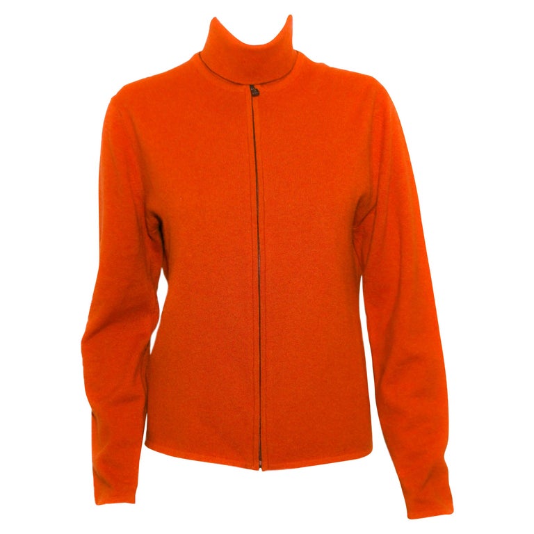 Cardigan Twin-set En Cachemire Hermès - Couleur Acajou - Taille XS - Occasion Très Bon état